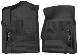 GMC Sierra 1500 Floor Mats - Front - Husky Liners - X-act Contour - Black - 2014
